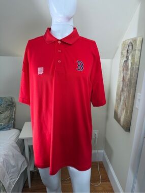 Majestic Boston Red Sox Red Polo Shirt Men’s XL MLB Team Apparel
